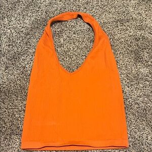 Orange Halter Top
